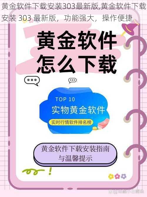 黄金软件下载安装303最新版,黄金软件下载安装 303 最新版，功能强大，操作便捷