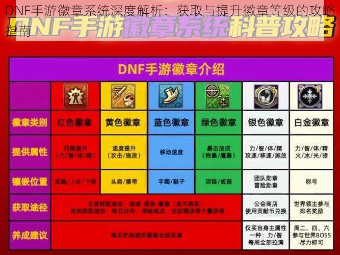 DNF手游徽章系统深度解析：获取与提升徽章等级的攻略指南