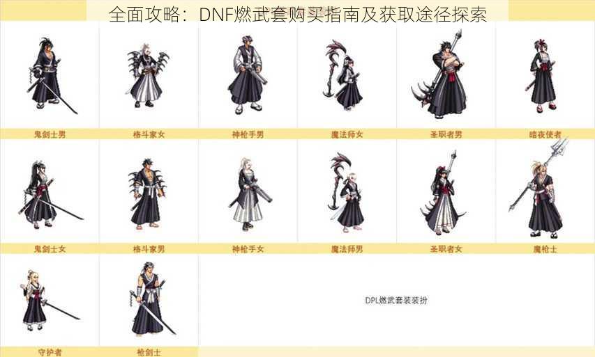 全面攻略：DNF燃武套购买指南及获取途径探索