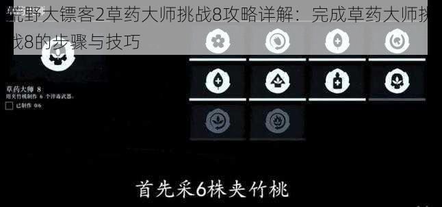 荒野大镖客2草药大师挑战8攻略详解：完成草药大师挑战8的步骤与技巧