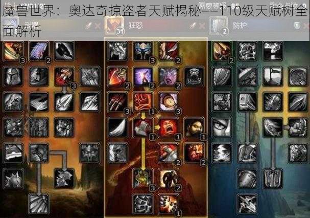 魔兽世界：奥达奇掠盗者天赋揭秘——110级天赋树全面解析