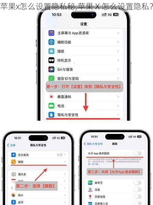 苹果x怎么设置隐私秘,苹果 X 怎么设置隐私？