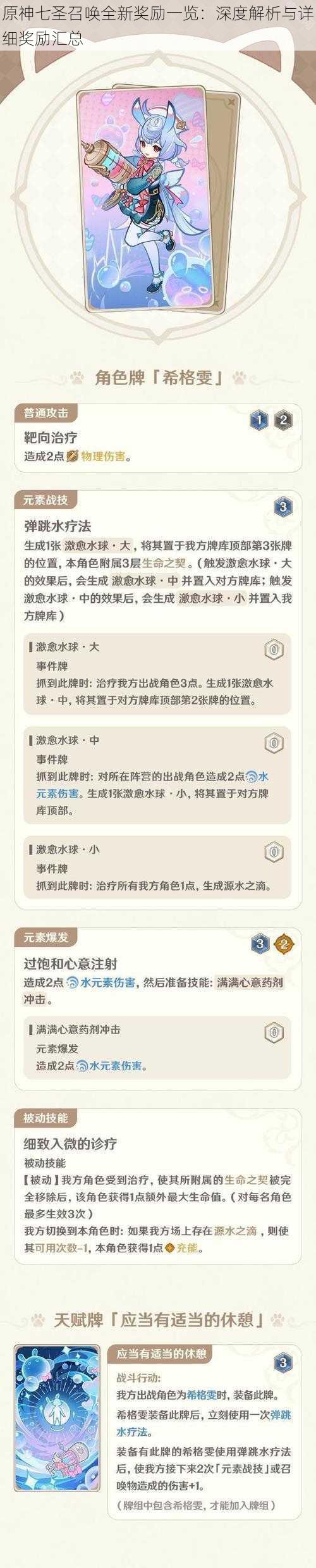 原神七圣召唤全新奖励一览：深度解析与详细奖励汇总