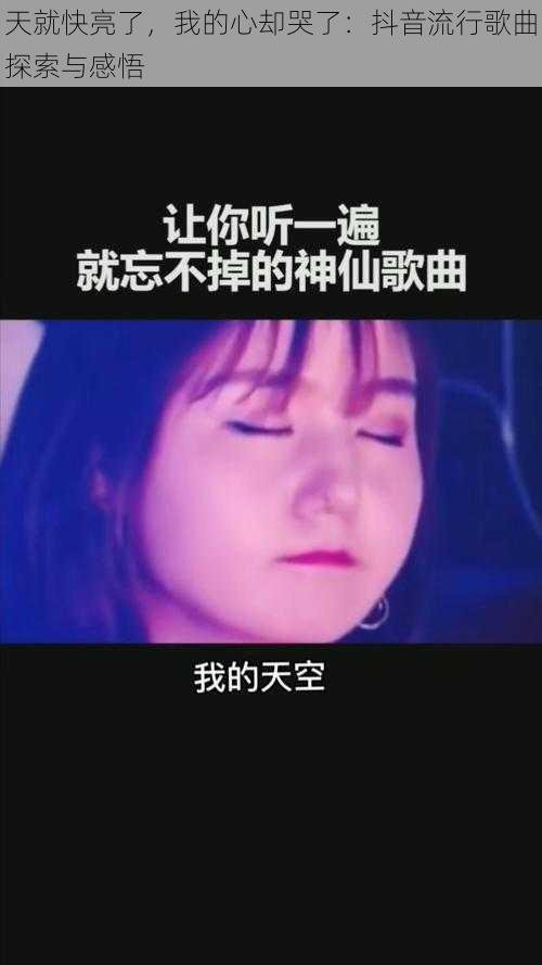 天就快亮了，我的心却哭了：抖音流行歌曲探索与感悟